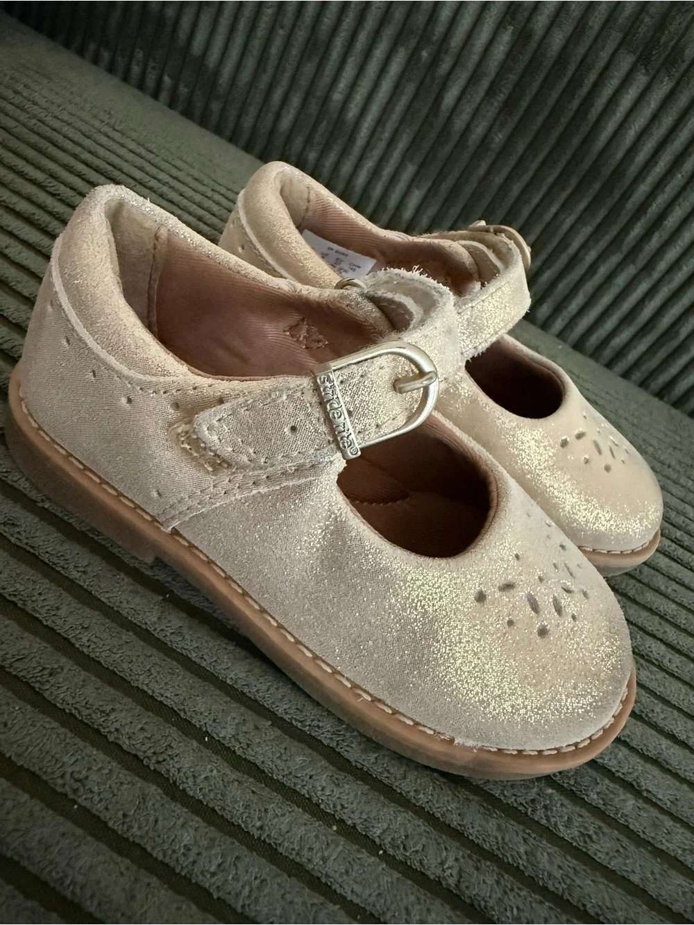 Stride Rite Toddler Mara Mary Jane Size 7 in Champagne ✨ No Box